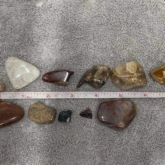 Bundle of Polished Assorted Rocks Wyoming Earth Lake Tumbled Pebbles Natural - Picture 4 of 5